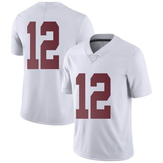 Alabama Crimson Tide Youth Skyler DeLong #12 No Name White NCAA Nike Authentic Stitched College Football Jersey KJ16T31FI